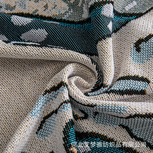 Date simple style ocean wave simple home fabric sofa blanket dust cover double single sofa cushion