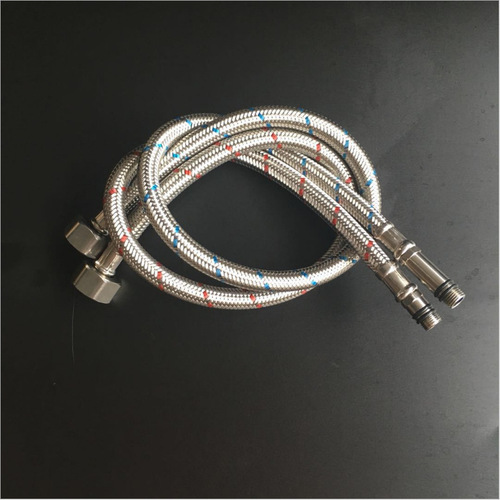 304 stainless steel wire braided hose DN15 G3/8 G1/2 hot and cold faucet water inlet metal pipe pointed hose