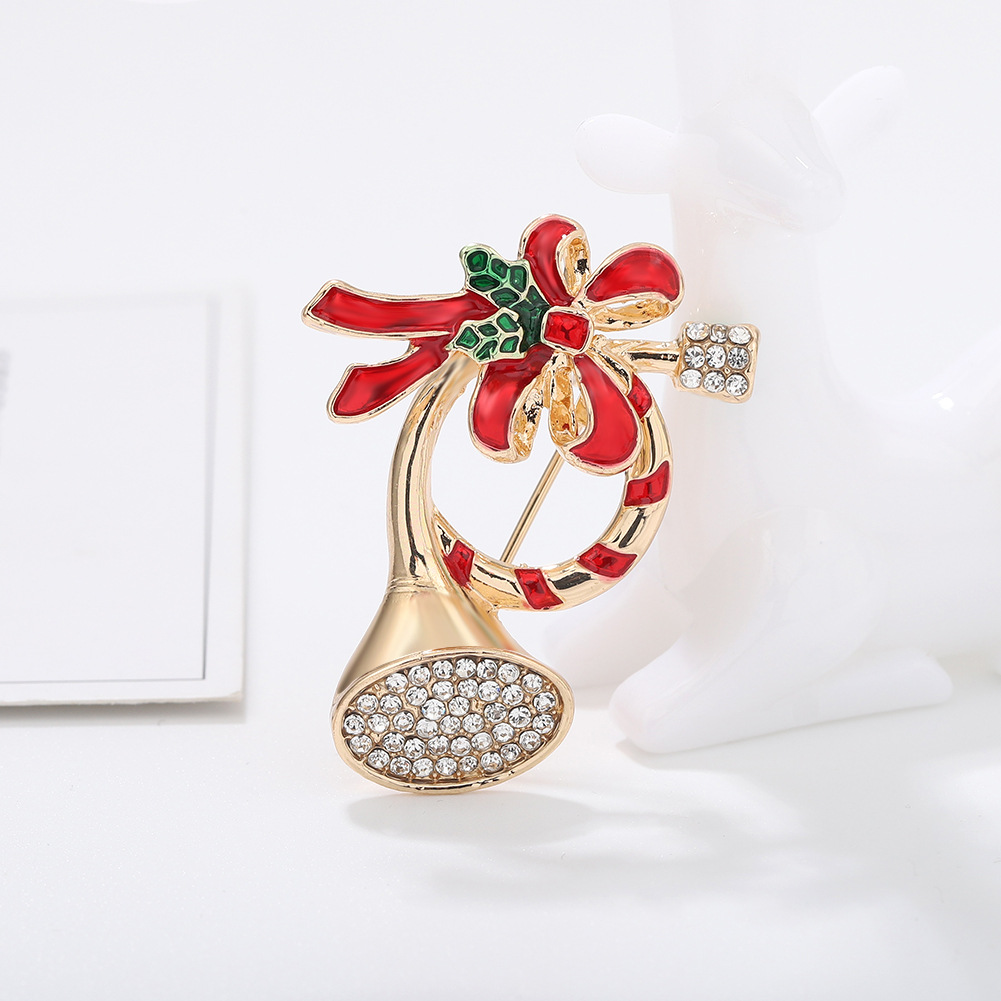 Christmas  Retro Bell Christmas Brooch display picture 6