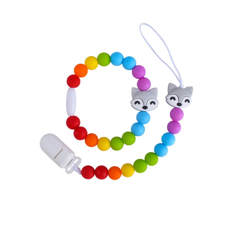 Explosivo bebé suministros plástico chupete clip bebé calmante silicona animal coche juguete mordedor cadena