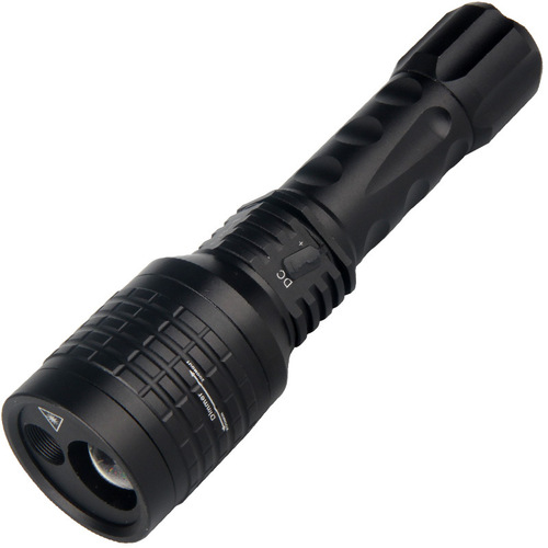 A 2-in-1 high-intensity flashlight with zoom function, outdoor use, green and white laser lights, and infrared two-light laser flashlight