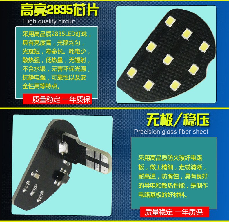 Suitable for Ford Classic Focus Wing Bo Winning LED Reading Light Modified Special Indoor Roof Lights