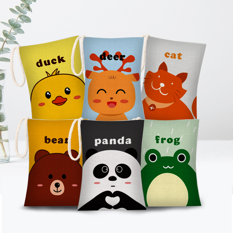 500g汽车除味吸甲醛卡通矿晶炭包带绳子亚麻可挂式活性竹炭包|ms