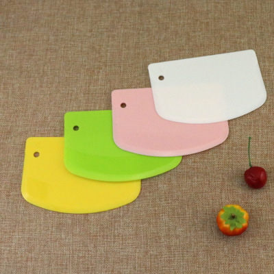 厂家直销 塑料刮板刮刀面团蛋糕工具PP材质面粉切刀 奶油抹刀绿色