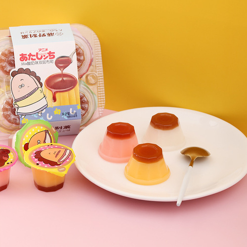 Yongjiake Mix Double-layer Fabric Town Summer Multi-flavor Fruit Jelly Mango Pudding Children's Gift Full Carton Manufacturer Wholesale