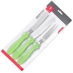 Set of 3 Cream Spatulas and Loaf Pan Release Tools, Stainless Steel Leveling Spatulas, Baking Utensils