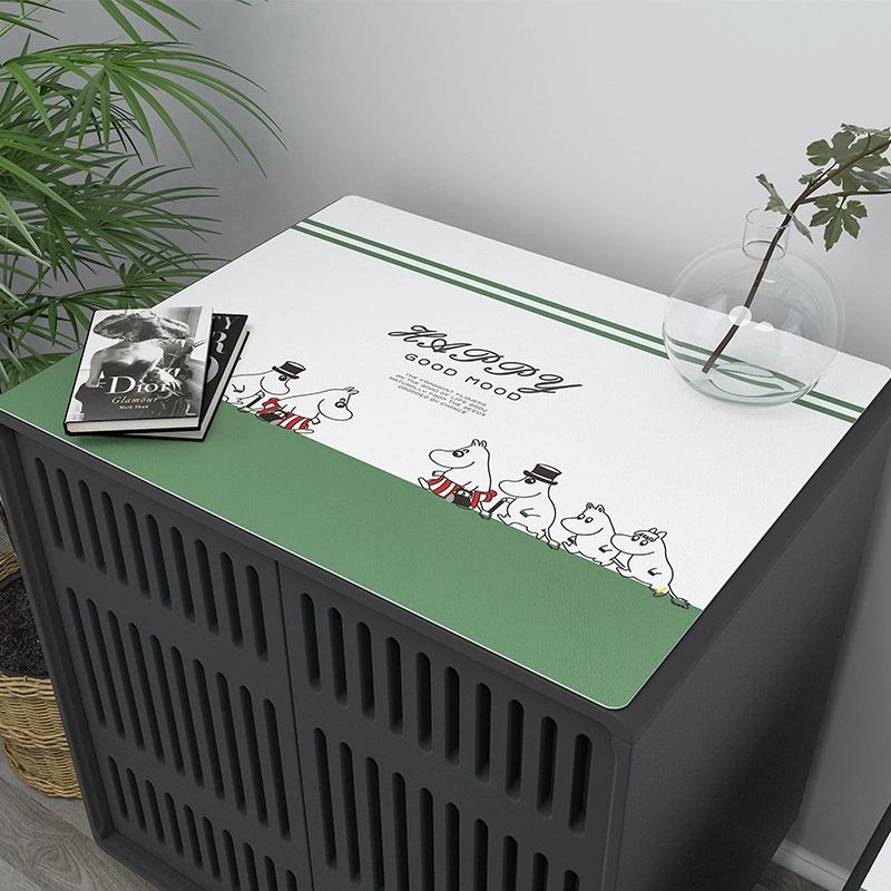 Waterproof square cartoon table mat PVC for bed