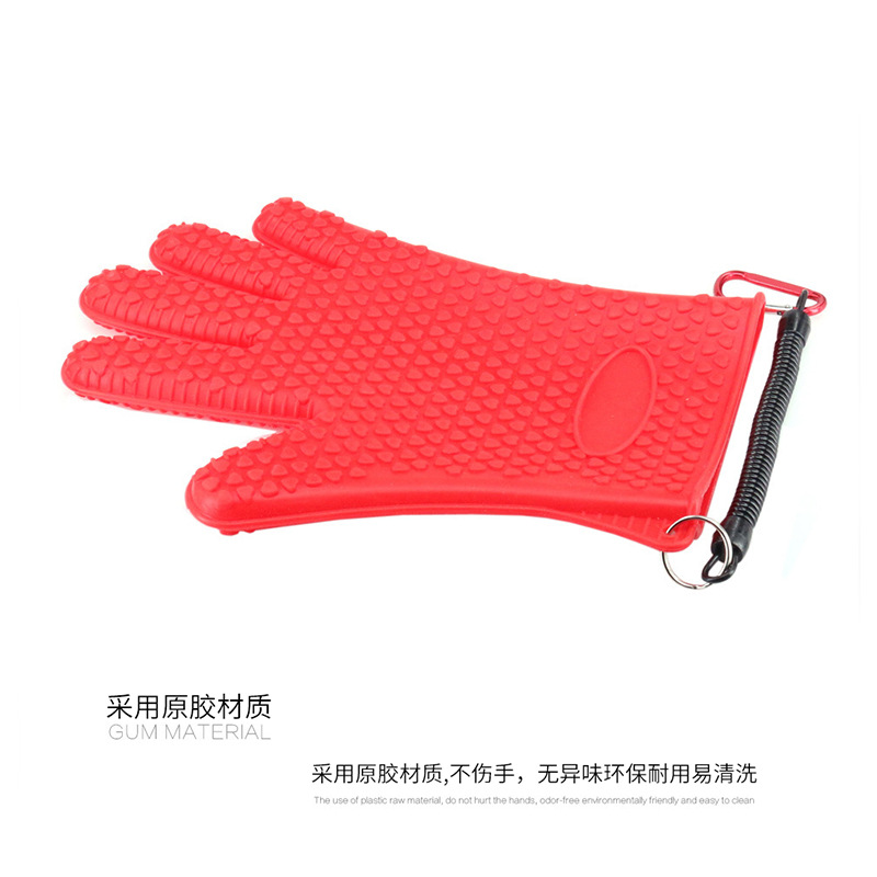 钓鱼防扎手套失手绳抓鱼不打滑防刺海钓手套矶钓路亚防水手套渔具