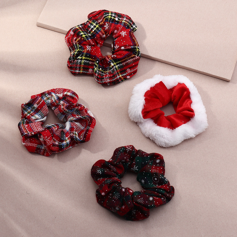 New Fashion Cotton Cloth Hair Scrunchies Set display picture 1