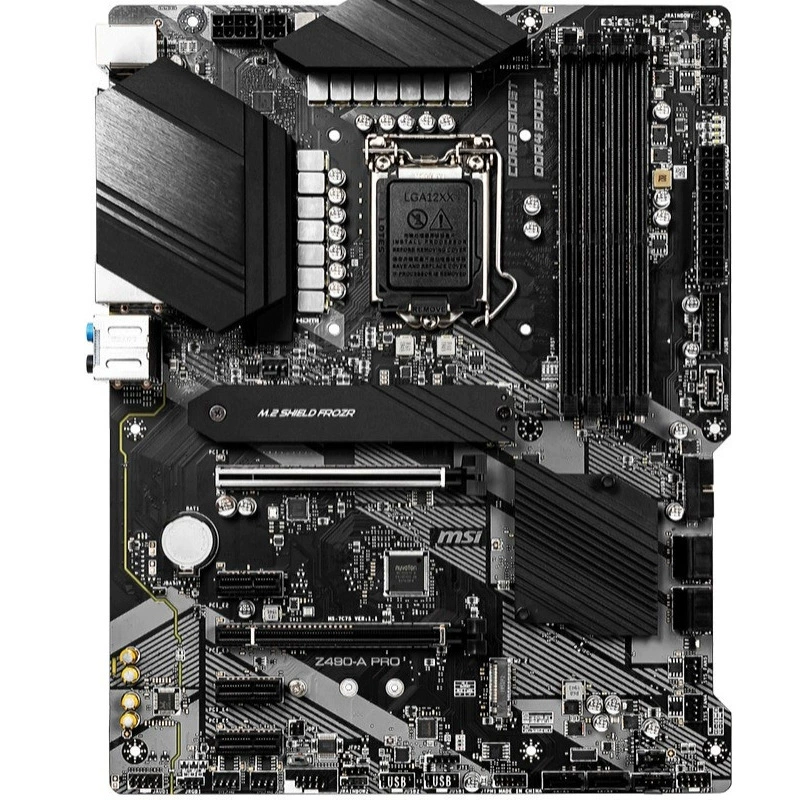 Материнская плата Micro-Star Z490 Gaming Plus для киберспорта, поддержка процессоров 10-го поколения, сокет LGA1200