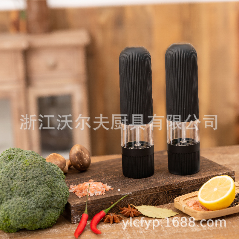 new pattern goods in stock Strengthen Power LIGHT Electric Pepper mill suit Pepper grinder Pepper grinder