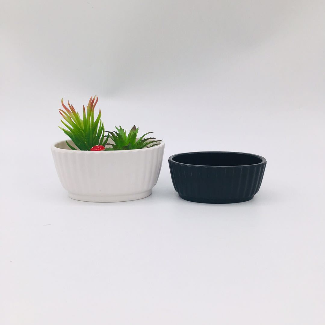 The manufacturer supplies Y113 series vertical striped oval antique flower POTS and flower vases detail image 5