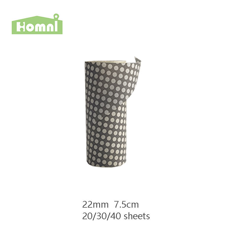 HOMNI 22mm內徑7.5cm高 迷妳斜撕粘毛器紙卷30張可印花 廠家定制