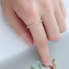 Small ring, zirconium, jewelry, Japanese and Korean, simple and elegant design, wholesale