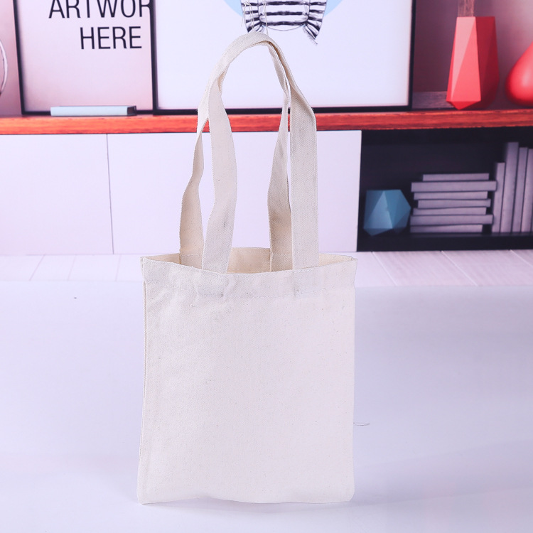 纯色空白帆布袋定做LOGO 精美创意单肩帆布手提服装购物袋定制