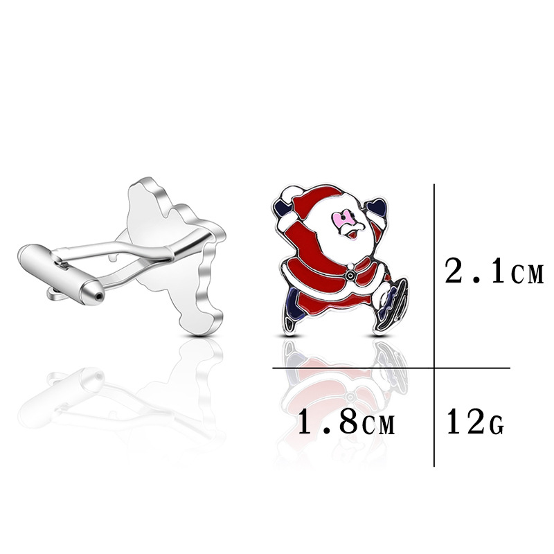 Santa Claus Theme Shirt Cufflinks Wholesale Nihaojewelry display picture 1