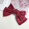 Brand black hairgrip with bow, fashionable hair rope, European style, internet celebrity, Korean style