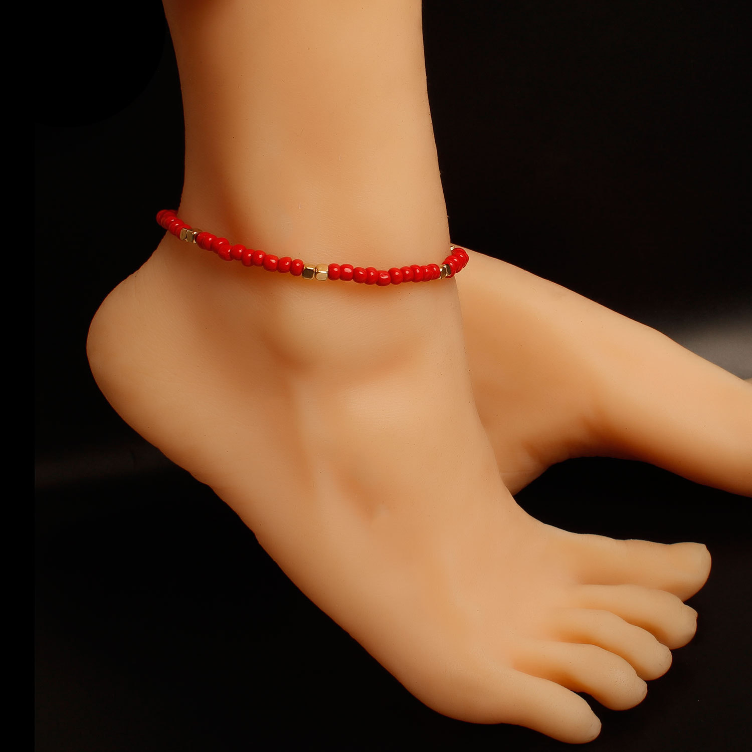 Fashion Geometric Beaded Anklet 1 Piece