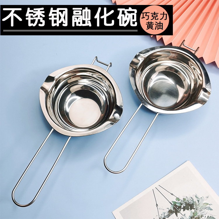 304 Stainless steel texture of material chocolate Watertight Melting butter heating Melting baking Add hot