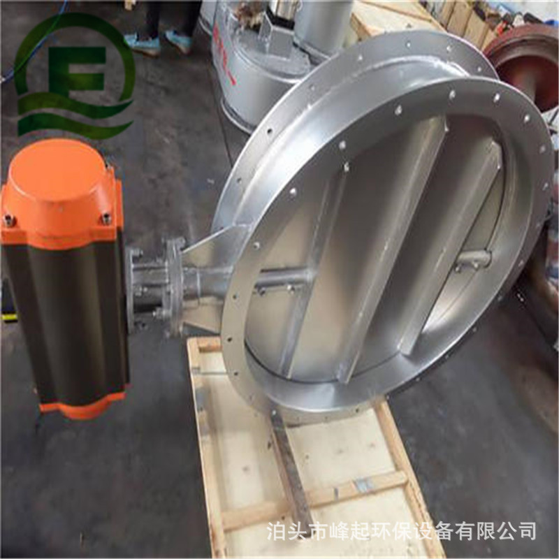 TD641W气动通风蝶阀气动执行器气缸翻板蝶阀冷风阀法兰风阀风门