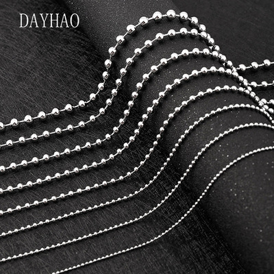 DAYHAO New products Korean Edition fashion Stainless steel Jewelry parts Bead chain Bare chain Pendant With chain Manufactor wholesale
