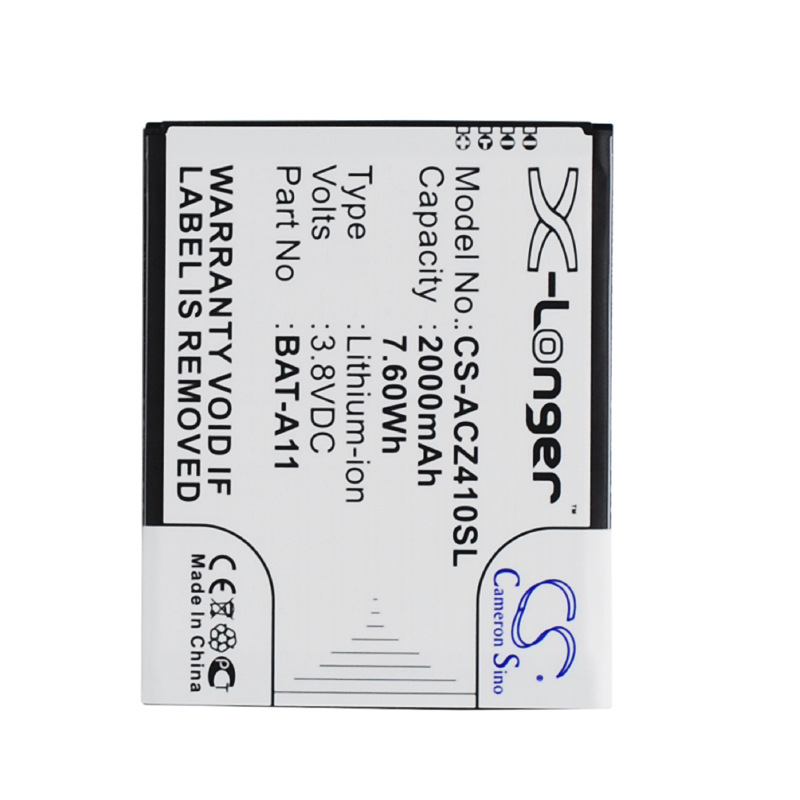 厂家直供CS适用宏碁/AcerLiquid Z410 BAT-A11 2000mah手机电池