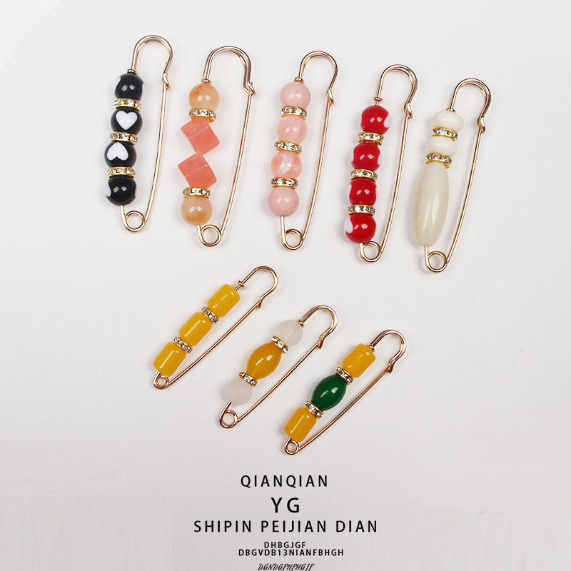 胸针可爱女高档气质防走光安全扣裤腰改小神器固定衣服别针调节扣