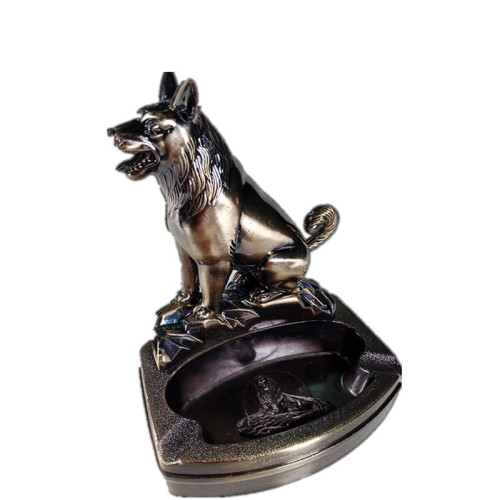 Dropshipping craft gift ornaments ashtray lighter creative personality Chinese dragon model metal ashtray wholesale