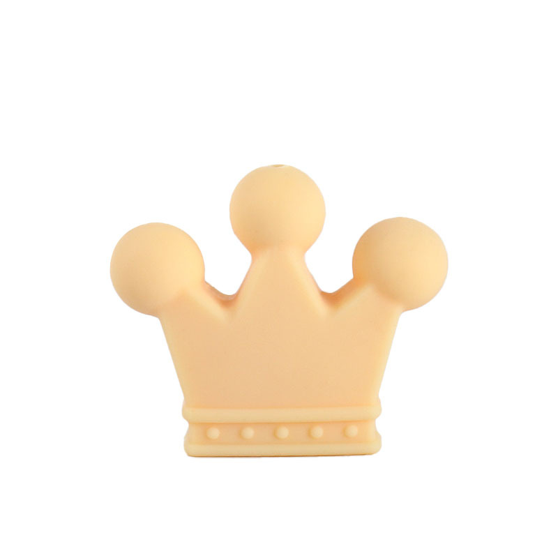 Suministros para bebés DIY calmante corona de silicona cuentas sueltas bebé pulsera molar Cadena de pezón cadena anti-caída Accesorios