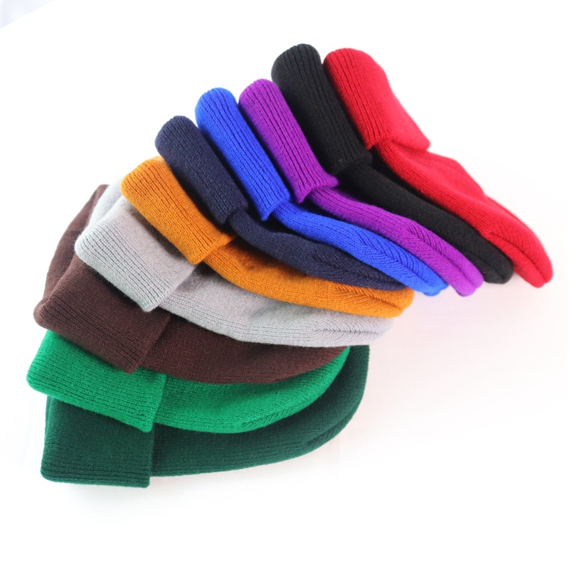 Unisex Basic Solid Color Eaveless Wool Cap display picture 2