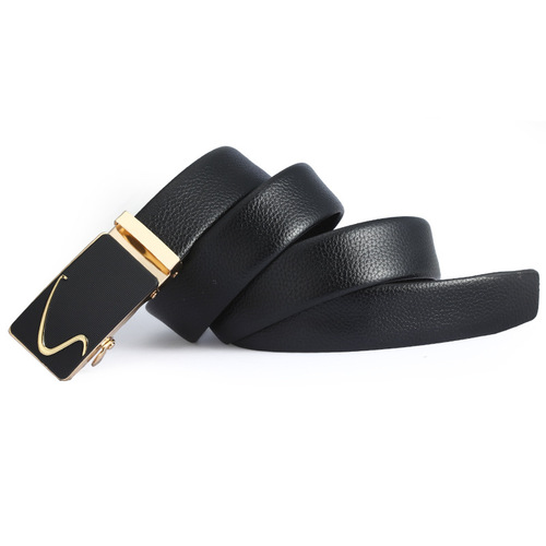 New men's automatic buckle belt, scratch-resistant microfiber belt, business gifts, wholesale factory direct sales