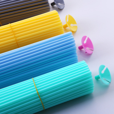 加硬氣球托杆房間場景布置加長拖杆氣球杆拖塑料配件裝飾品氣球杆