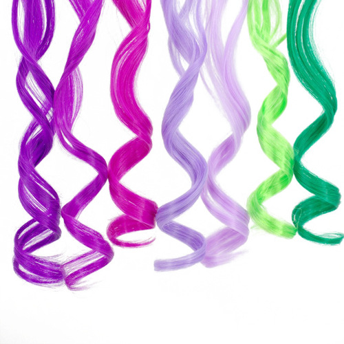 Foreign trade one-color colored hair extension weft single weft synthetic highlighting false hair piece ear dye
