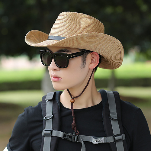 Men's sun hat summer fisherman hat sun protection face-covering cool hat beach hat men's summer hat denim sun hat