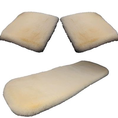 Set Without Backrest, Single-Piece Rabbit Fur — Seat cushion, seat cover