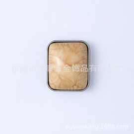 源头厂家批发鞋花镶钻方扣 25*21锌合金鞋子服装箱包镶钻方扣