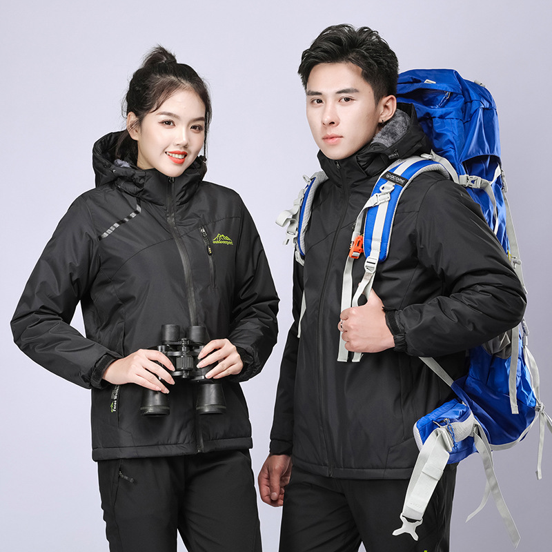Travel climbing fleece down jacket, increased thickness