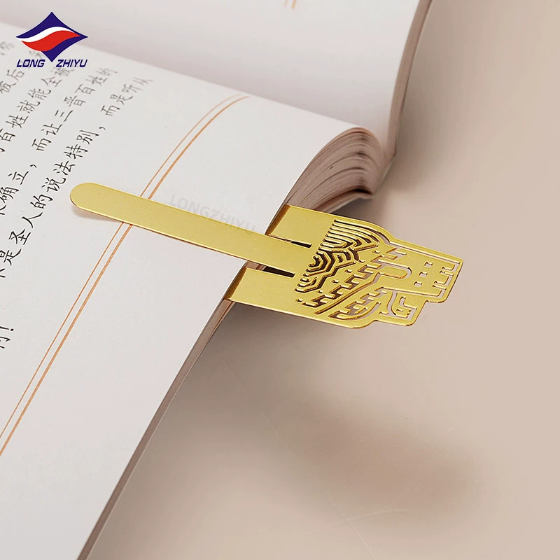 Long Zhiyu 13-й год производитель индивидуальные металлические тонкопленочные милые студенческие памятные подарочные клип-страница закладка высокого качества поставщик