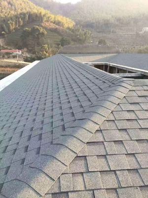 厂家直销批发别墅屋面瓦玻纤双层沥青瓦欧式彩砂瓦自粘防水材料瓦|ms