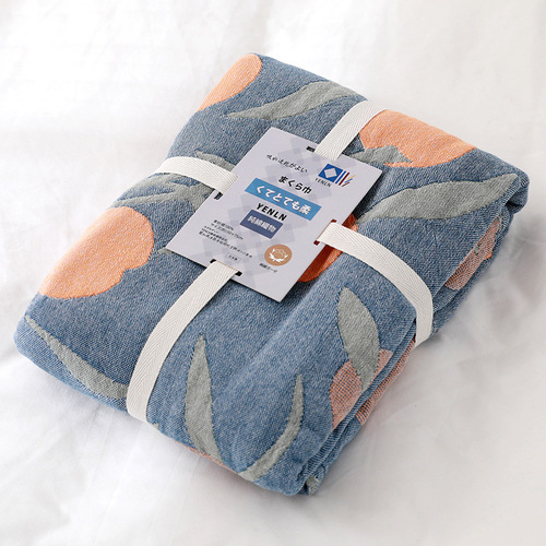 Cotton gauze pillow towel five-layer gauze simple Nordic high-end pillow towel pillow core anti-slip cover towel single pair