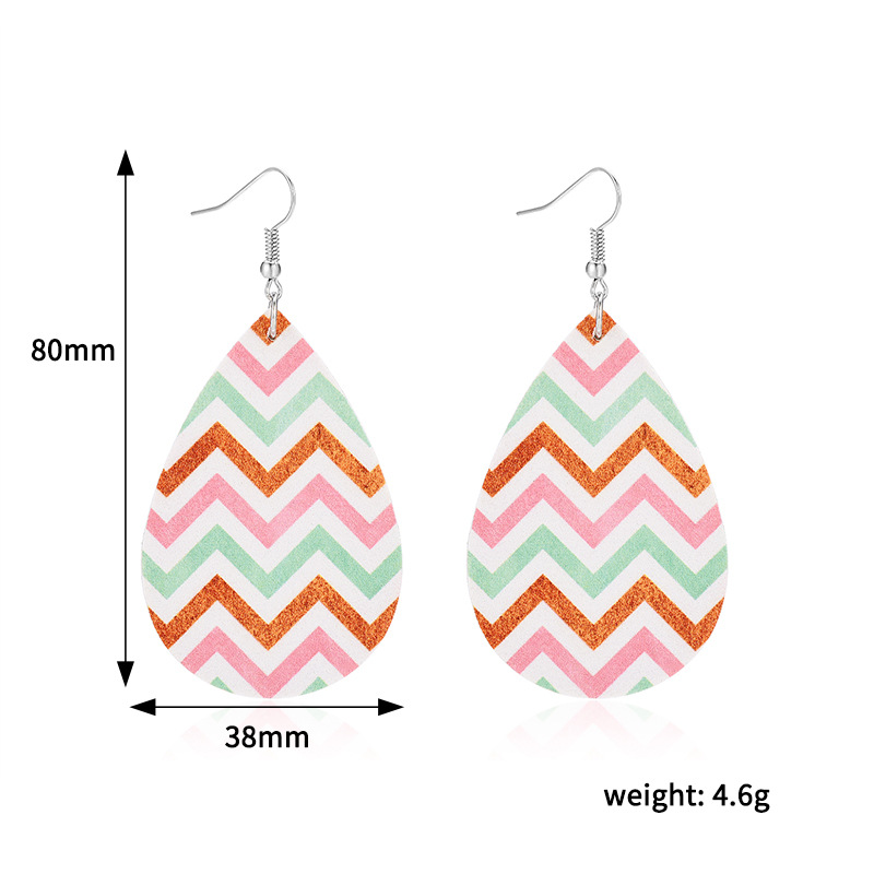 New Fashion Trend Drop Leather Earrings display picture 12