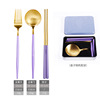 Removable constructor stainless steel, fork, spoon, handheld chopsticks, tableware for side table