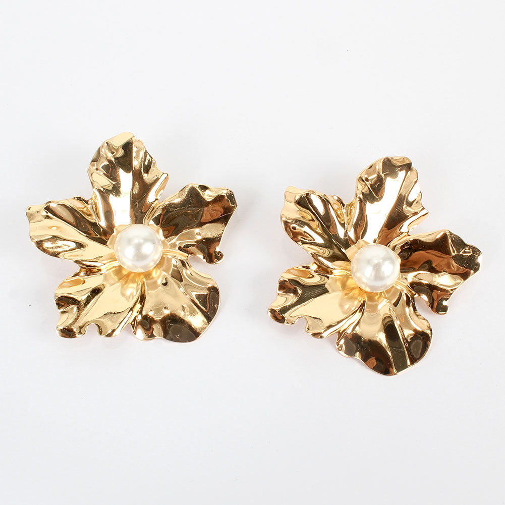 Personality Simple Handmade Flower Earrings Fashion Wild Temperament Earrings Wholesale Nihaojewelry display picture 4