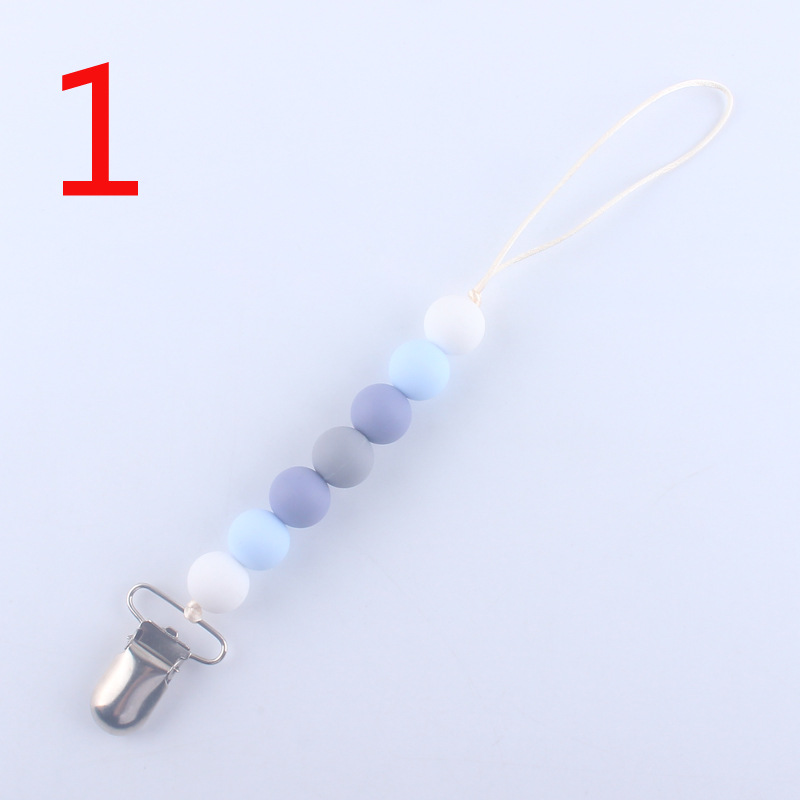 Silicona calmante chupete cadena bebé mordedor chupete clip cadena mordedor amoladora cadena anti-caída cadena anti-perdida Nuevo