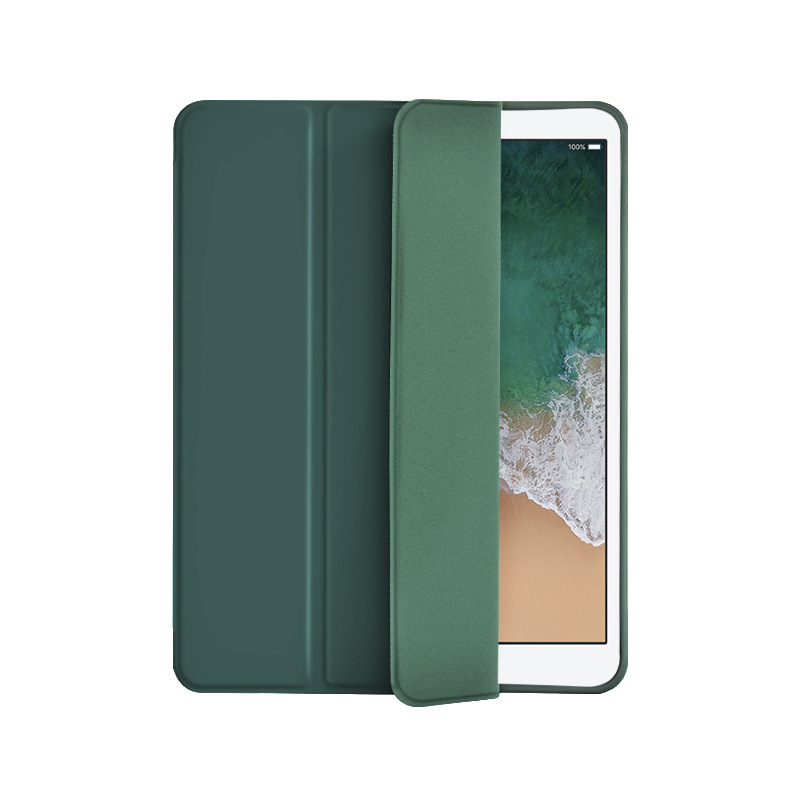 Funda protectora ipad10.2 aplicable con ranura para bolígrafo ipad9.7 tri-fold Funda de cuero iPadpro11 funda protectora