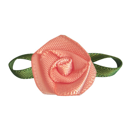 Yao Ming cinta ropa textil accesorios decorativos caja de regalo cinta decorativa rosa hecha a mano con hojas cinta flor