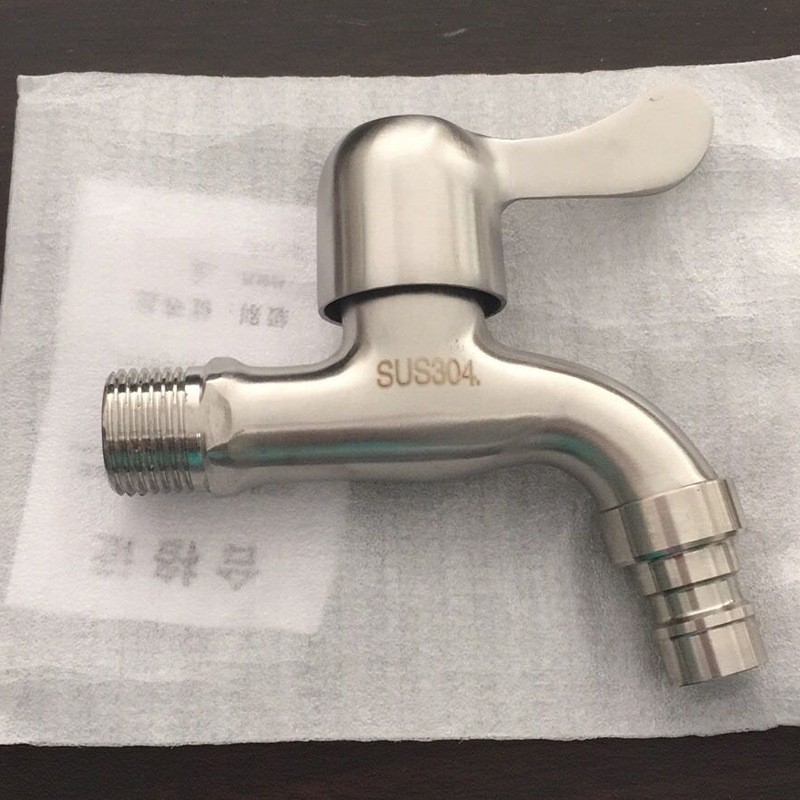 304 Stainless steel Casting Handle Washing machine Faucet Boiling water Mop pool water tap Nose