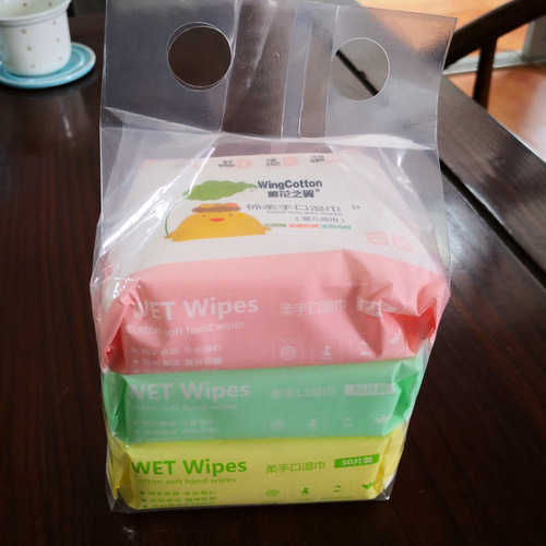 Cotton Wings Children's Hand and Mouth Unscented Wipes Baby High-Quality Kapok Wet Wipes