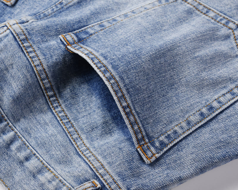 Men's Ripped Jeans Distressed Washed Deconstructed Denim Trousers_voghion.com