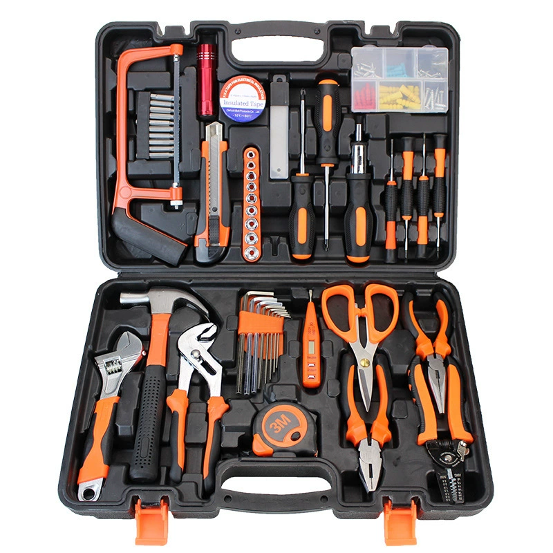 Hardware Toolbox Set, Multi-Piece Home Repair Kit, Portable Case, 9–157 pcs
